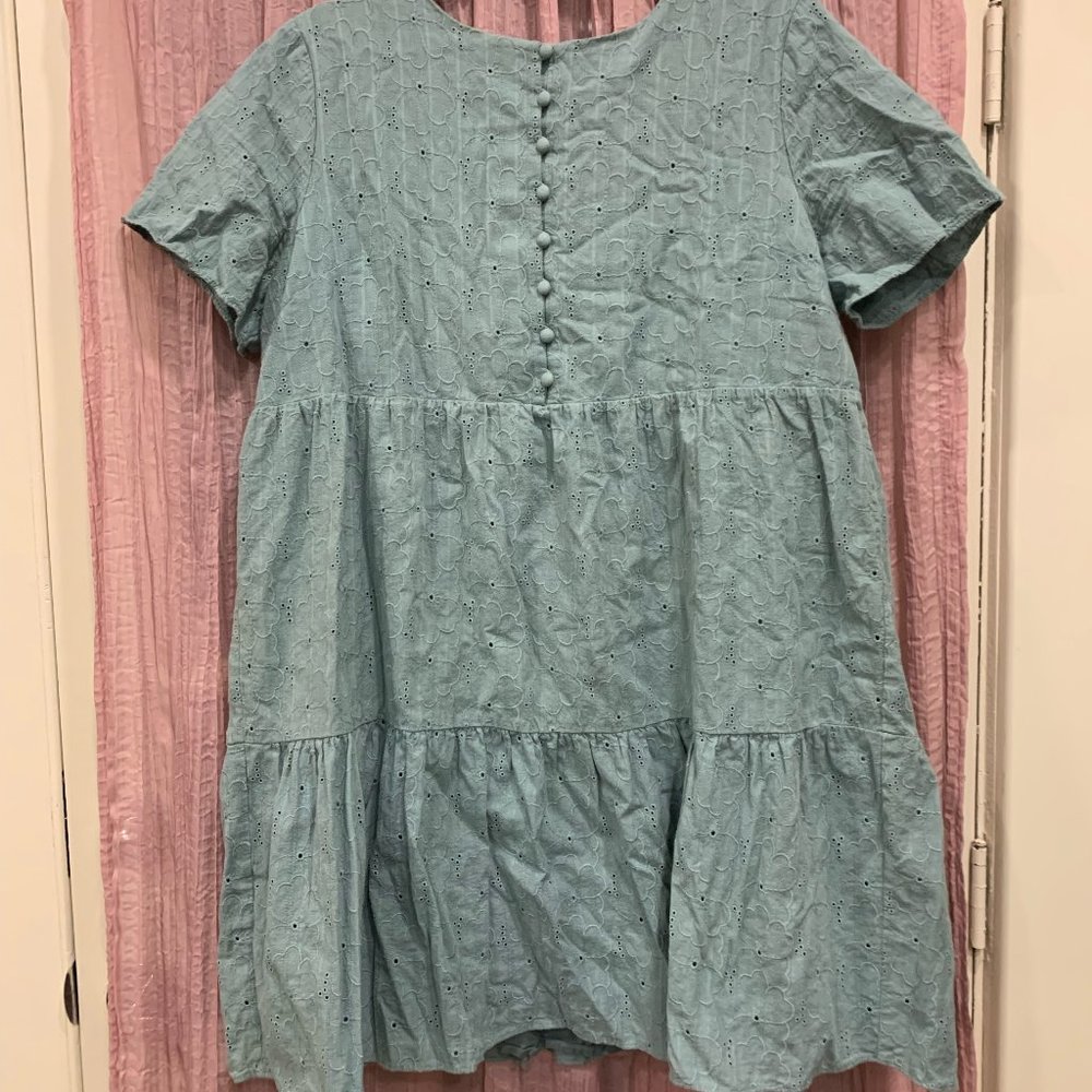 Madewell flowy floral lace mini dress